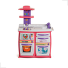 Cozinha Infantil Completa Bella Tateti Sai Água De Verdade Acessórios Microondas:Rosa - 6