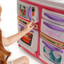 Ver imagem 5 de Cozinha Infantil Completa Bella Tateti Sai Água De Verdade Acessórios Microondas:Rosa