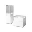 Ver imagem 4 de KIT ACRÍLICO PORTA ESCOVA DE DENTE ALGODÃO E COTONETES BRANCO KIT-B-B CENTAURI ACRÍLICOS Centauri Ac