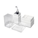 Ver imagem 5 de KIT ACRÍLICO PORTA ESCOVA DE DENTE ALGODÃO E COTONETES BRANCO KIT-B-B CENTAURI ACRÍLICOS Centauri Ac