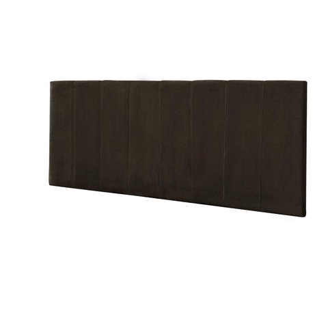 Painel Vitoria 138 cm Suede Marrom Escuro