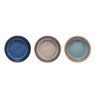 Conjunto 3 Petisqueiras de Cerâmica com Bandeja de Bambu 32cm X 9,5cm X 5cm - Lyor - 4