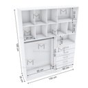 Ver imagem 4 de ARMÁRIO ARARA GAVETA M42.2020.B 100% MDF (CLOSET, LOJA) MUNDI MOVEIS