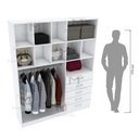 Ver imagem 5 de ARMÁRIO ARARA GAVETA M42.2020.B 100% MDF (CLOSET, LOJA) MUNDI MOVEIS