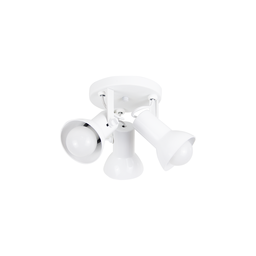 Spot Sobrepor 3 Lâmpadas Direcionável E-27 Branco - 1