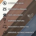 Ver imagem 4 de Rodapé de PVC 10 cm altura Frisado barra com 2 M cor BRANCO