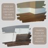 Rodapé de PVC 10 cm altura Frisado barra com 2 M cor BRANCO - 3