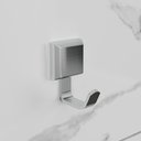 Ver imagem 6 de Kit Acessórios para Banheiros 4 Peças Prata Lavabo com Toalheiro Duplo