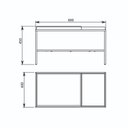 Ver imagem 3 de Banco Sapateira Estofado 2 Lugares Vale