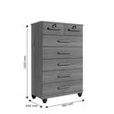 Ver imagem 5 de Cômoda Barcelona 7 Gavetas Benetil Móveis