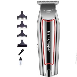 Maquina Cortar Cabelo Profissional Kemei 2600 + Kemei 032 + Kit Escova Disfarce e Navalha - 7