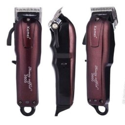 Maquina Cortar Cabelo Profissional Kemei 2600 + Kemei 032 + Kit Escova Disfarce e Navalha - 4