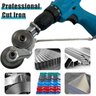 Broca Elétrica Reajuste Cortador de Placa de Liga de Aço Adaptador de Tesoura para Corte de Folhas D - 2