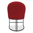 Ver imagem 6 de Kit 02 Cadeiras Poltrona de Jantar Bela Suede Vermelho Base Metálica Industrial Preto - Pallazio