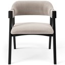 Ver imagem 3 de Kit 4 Cadeiras Sala de Jantar Estar Living Estofada Suran L02 Preto Bouclê Creme - Lyam Decor