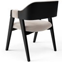 Ver imagem 7 de Kit 4 Cadeiras Sala de Jantar Estar Living Estofada Suran L02 Preto Bouclê Creme - Lyam Decor
