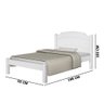 Cama de Solteiro Lais Branco - Basoto Brasil - 3