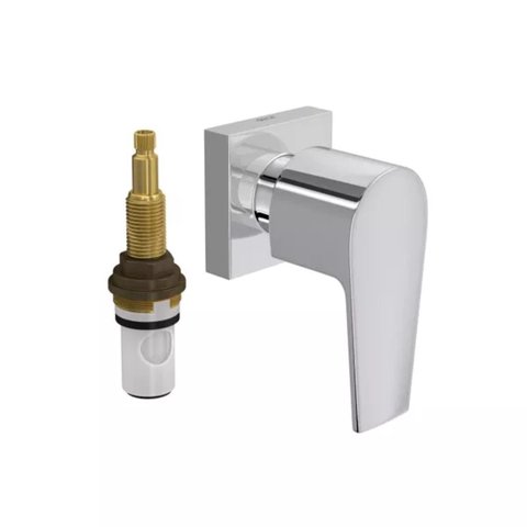 Acabamento para Registro de Pressão Deca 1/2" e 3/4" Level Cromado - 4916.c26.pq