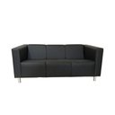 Ver imagem 1 de Sofá Nilo Sala Recepção 3 Lugares - Preto