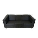 Ver imagem 3 de Sofá Nilo Sala Recepção 3 Lugares - Preto