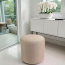Ver imagem 1 de Puff Redondo Perse Decorativo Sala Tecido Linho