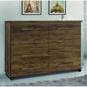 Cômoda 8 Gavetas Jade - Primus:amêndoa