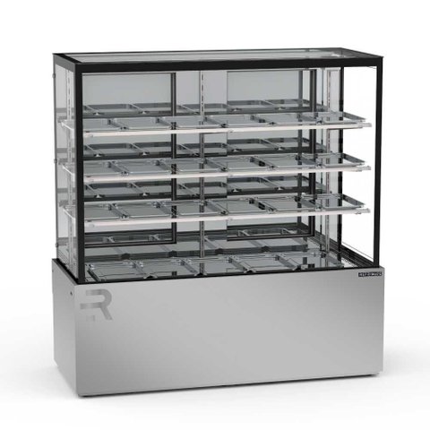 Vitrine Estufa 1,45 Metros 3 Prateleiras Titanium Premium Inox Vtprq1450 3p 220v - Refrimate