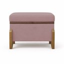 Ver imagem 4 de Puff Recamier Baú Versallies 50 Cm para Sala Quarto Bouclé