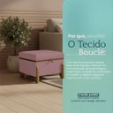 Ver imagem 6 de Puff Recamier Baú Versallies 50 Cm para Sala Quarto Bouclé