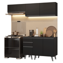 Ver imagem 5 de Armário de Cozinha Compacta 200 cm Preto Nice Madesa 06