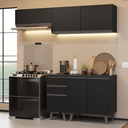 Ver imagem 1 de Armário de Cozinha Compacta 200 cm Preto Nice Madesa 06