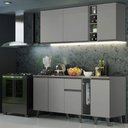 Ver imagem 1 de Armário de Cozinha Completa 180cm Cinza Nice Madesa 01