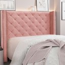 Ver imagem 2 de Cabeceira King 1,95m Vicenza Veludo - Pallazio