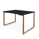 Ver imagem 2 de Mesa de Jantar Steel Estilo Industrial Pés de Aço 120x80cm Cobre/Preto