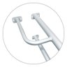 Barra Apoio Suporte Lado Direito de Aço P/ Vaso Sanitário Segurança Idoso Branco - 4