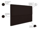 Ver imagem 2 de Cabeceira Cama Box Orgânica King 195cm Luna Suede C/frame Marrom
