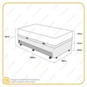 Ver imagem 6 de Box Baú + Auxiliar com Colchão Ortobom D45 Iso 150 Solteiro