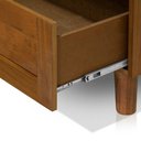 Ver imagem 3 de Cômoda Rústica Madeira Maciça 4 Gavetas Chicago Marrom Castanho Castanho