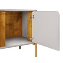 Ver imagem 6 de Rack Bancada para Tv 75 Pol 180cm Ricky Off/naturalle B02 - Mpozenato