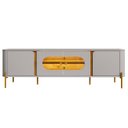 Ver imagem 7 de Rack Bancada para Tv 75 Pol 180cm Ricky Off/naturalle B02 - Mpozenato