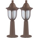 Ver imagem 1 de Kit 2 Balizadores para Jardim Termoplástico Lente Fosca E27 Modena Dital Luminária Externa Clá