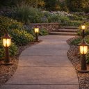 Ver imagem 5 de Kit 2 Balizadores para Jardim Termoplástico Lente Fosca E27 Modena Dital Luminária Externa Clá