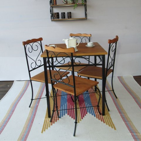 Jogo de Mesa Rústico Minas Rústico Jogo Bistrô