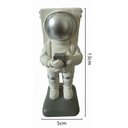 Ver imagem 3 de Decoração em Resina, Suporte de Celular Astronauta Detalhes Prata