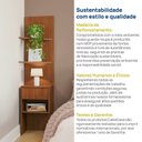Ver imagem 6 de Mesa de Cabeceira Planejada Arani CabeCasa MadeiraOriginals Marrom/Cinamomo