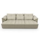 Ver imagem 6 de Sofá Retrátil Elétrico Sala de Estar Nolan Bipartido 297cm Conforto Premium em Couro OffWhite G58 -