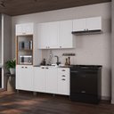 Ver imagem 1 de Cozinha Modulada 4 Peças 100% MDF Bari Branco