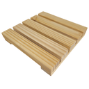 Ver imagem 2 de 4 Deck Madeira Modular Reforçado Pinus 30x30 Natural Interno