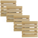 Ver imagem 1 de 4 Deck Madeira Modular Reforçado Pinus 30x30 Natural Interno