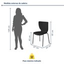 Ver imagem 4 de Kit 6 Cadeiras Empilháveis Base Aço Tubular Mono Preto